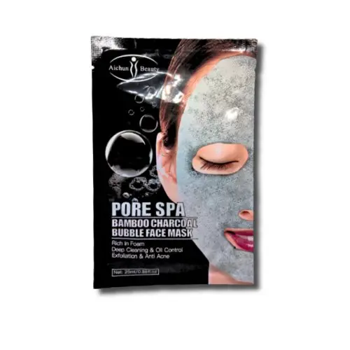 Aichun Beauty Pore Spa Black Foming Sheet Mask 25g 8p