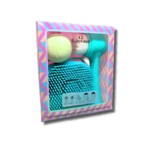 Ruby Face Facial Brush & Body Clean Brush & Make Up Sponge
